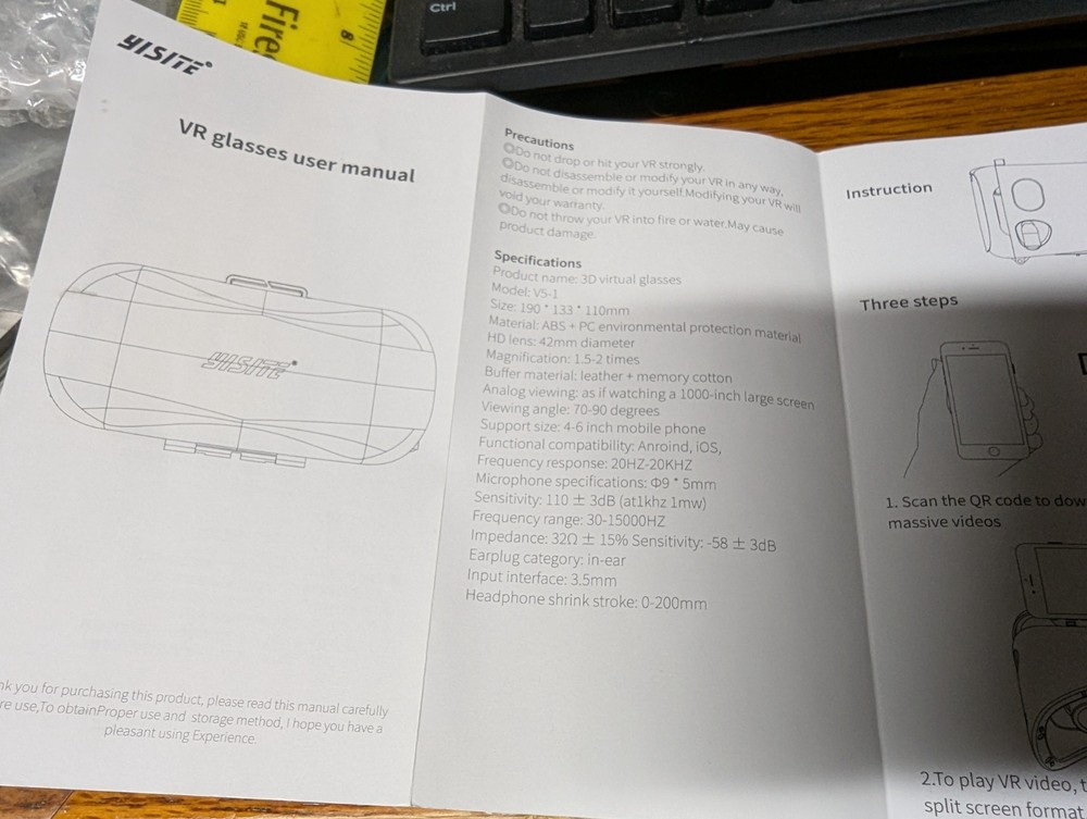 3D VR Glasses Virtual Reality Glasses VR Headset IMMERSIVE VISUAL EXPERIENCE