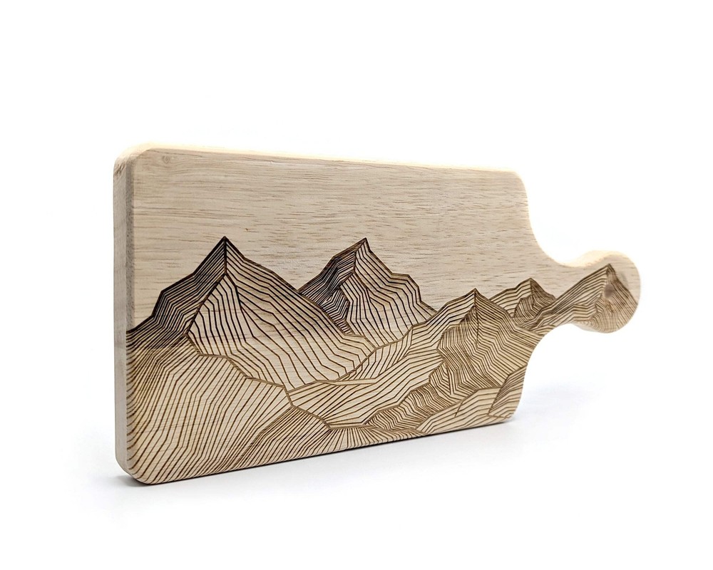 MOUNTAIN LINE ART Cutting Board