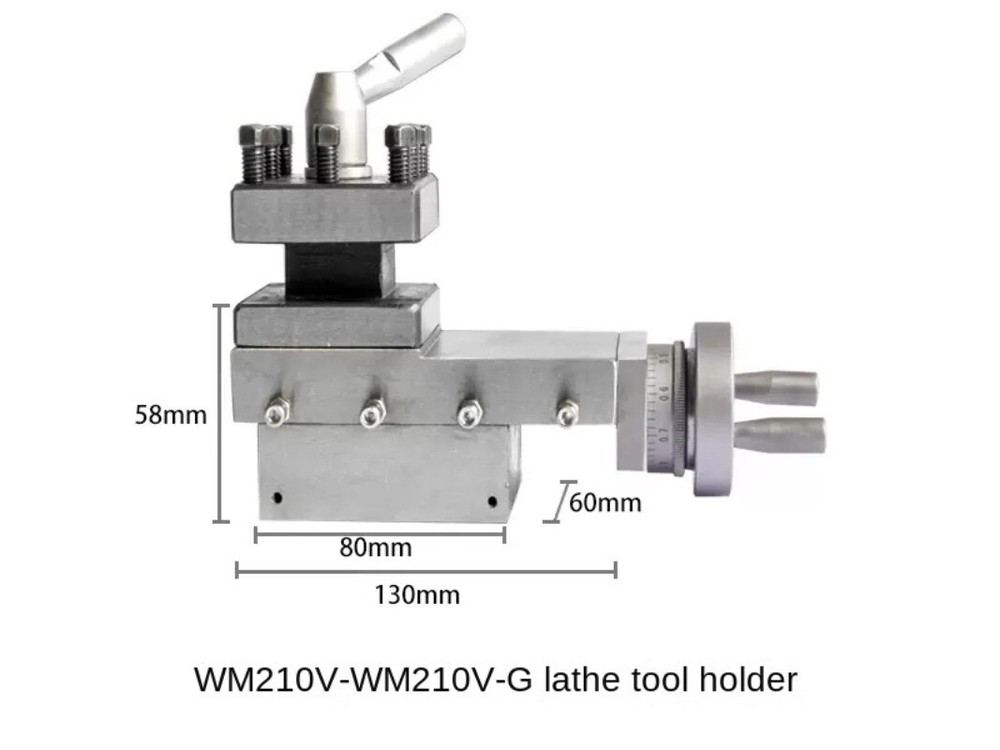 NUMOBAMS WM210 Lathe Machine Tool Holder Post