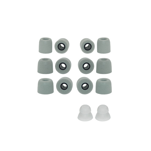 memory foam replacement ear tips for Monster earbuds + sample double flange tips