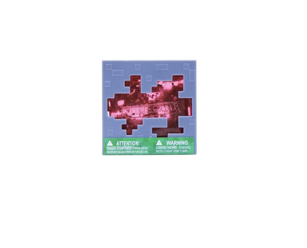 Minecraft Squeeze Toy Red Glitter cube