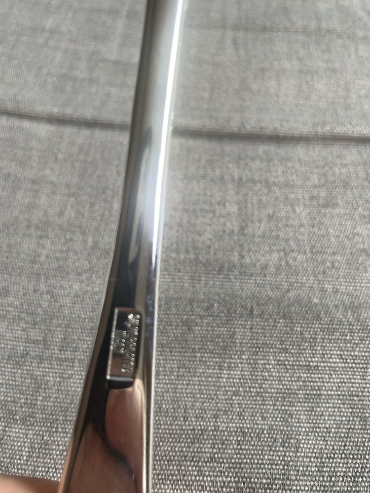 Italy Silver Plated Solid 9”Serving Set Salad Spoon and Fork Italian Vintage EUC