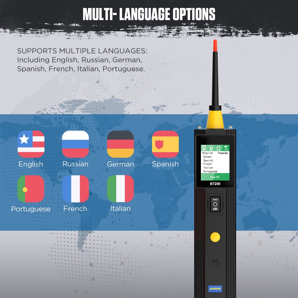 12V 24V Electrical Circuit Tester System Detection Probe Diagnostic Tool BT250