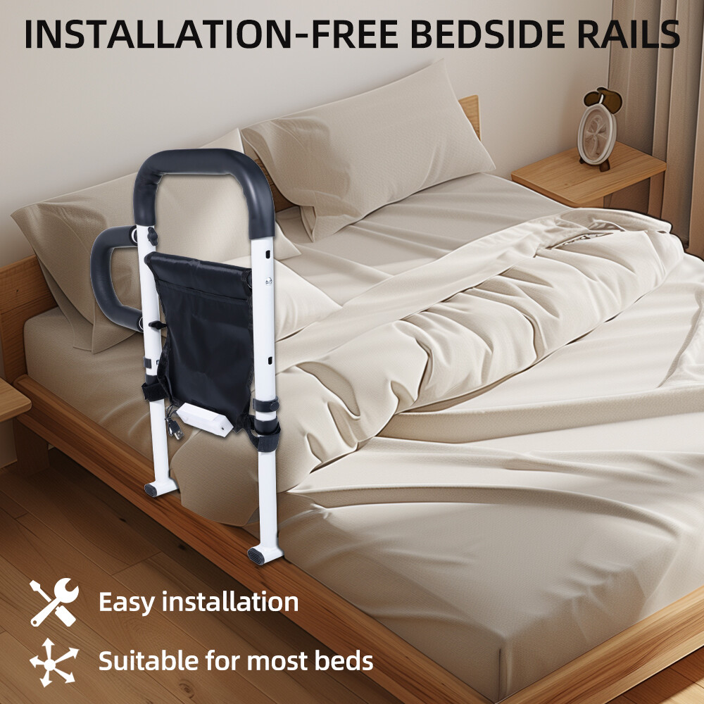 Bed Rail Anti slip Handrail Assist Bed Assist Rail for Seniors 2 options