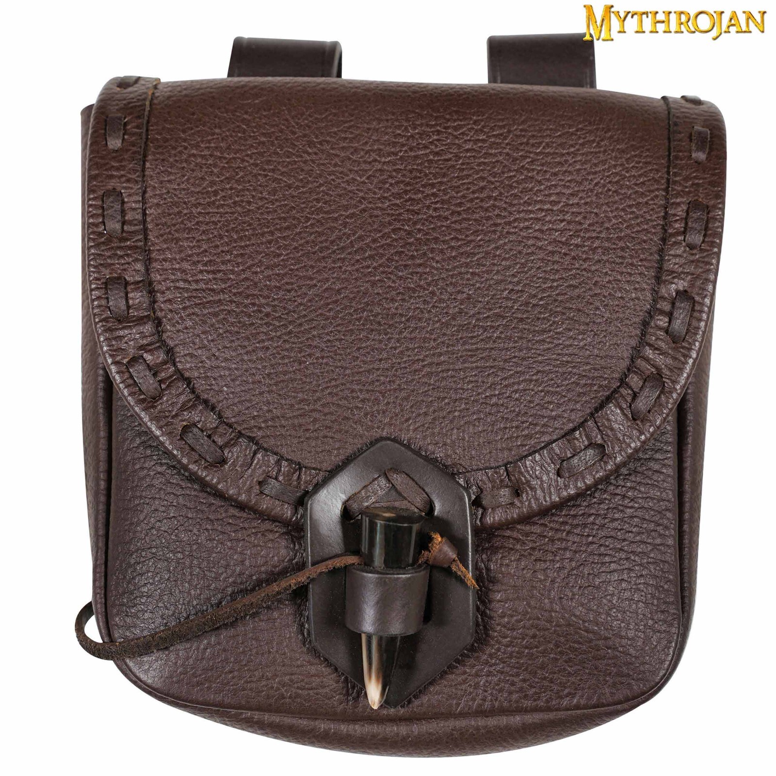 Leather Belt Pouch Medieval Renaissance Reenactment Cosplay Waist Belt Bag Brown