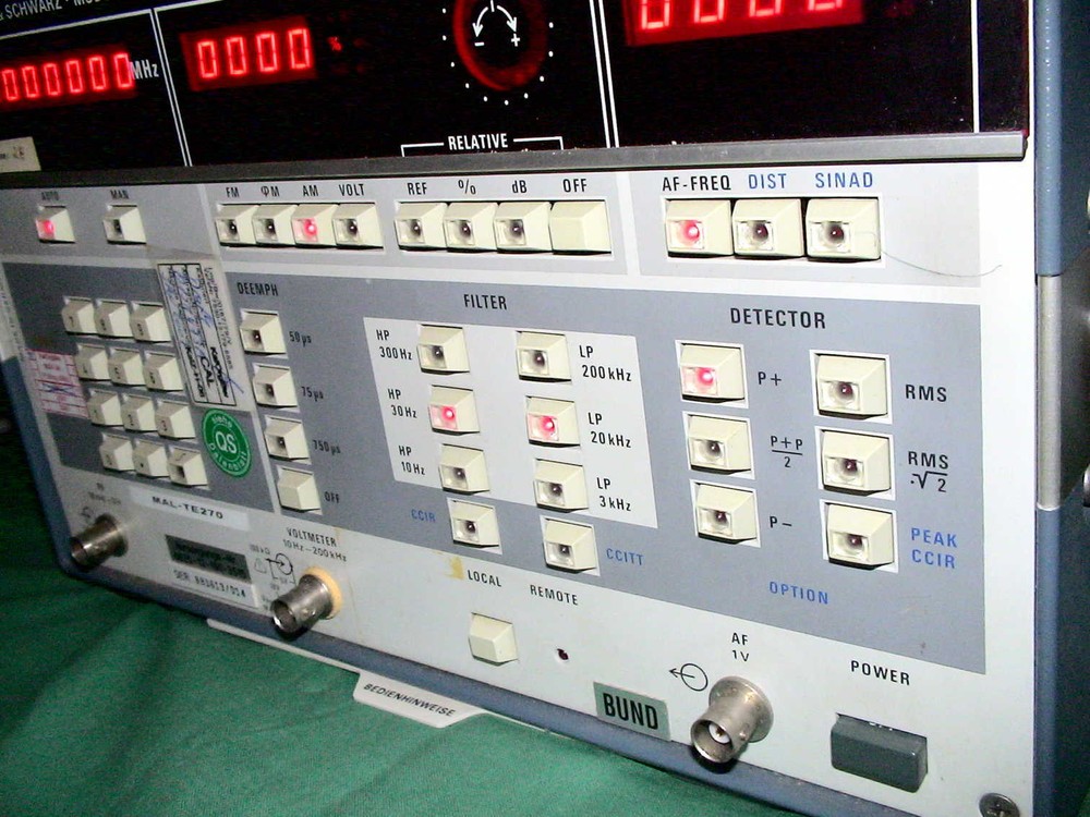 R&S Modulation Analyzer 55kHz-1360Mhz FAM Interference Modulation Frequency Distortion Ps