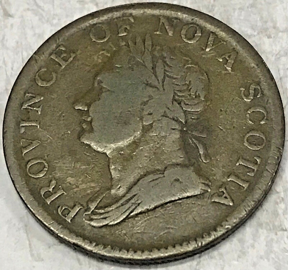 1832 Nova Scotia Canada Half Penny. KM 1