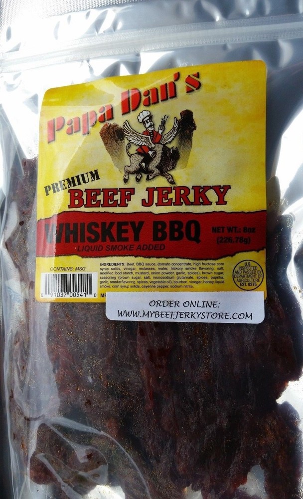 Papa Dan's Whiskey BBQ beef jerky (7 oz.)