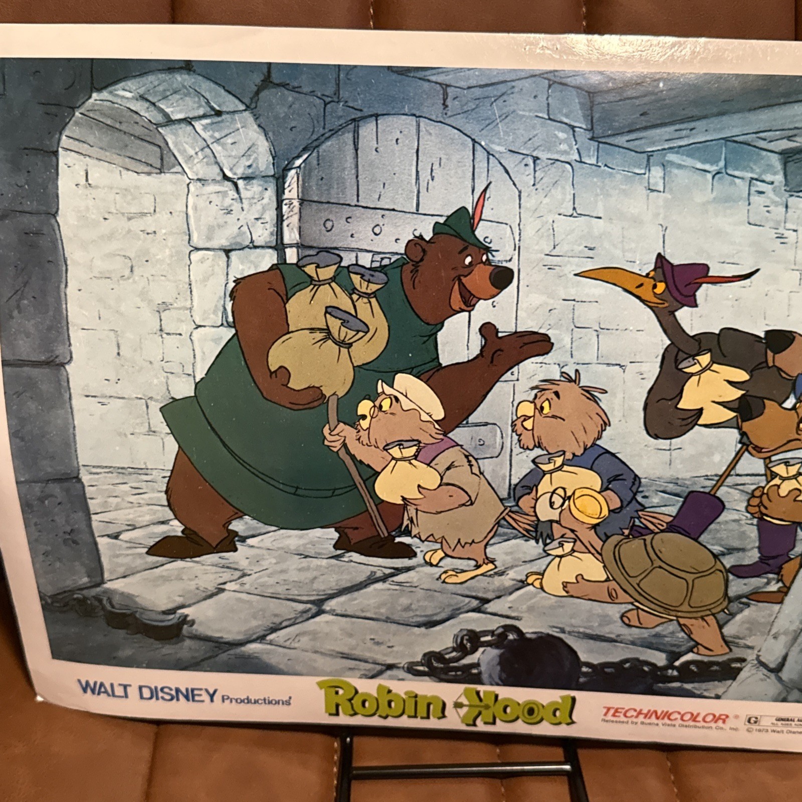 ROBIN HOOD Original US Lobby Cardd Walt Disney- 11x14- Set Of Two Cards