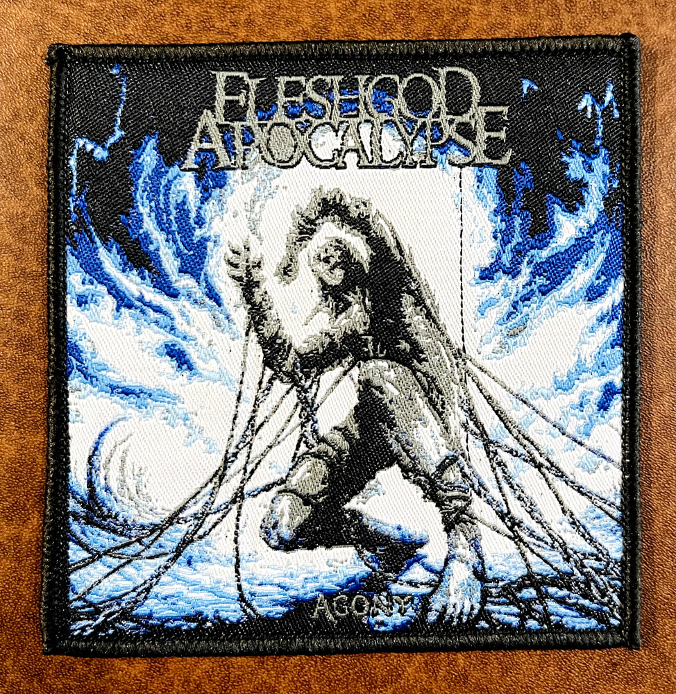 FLESHGOD APOCALYPSE, SEW ON BLACK BORDER WOVEN PATCH