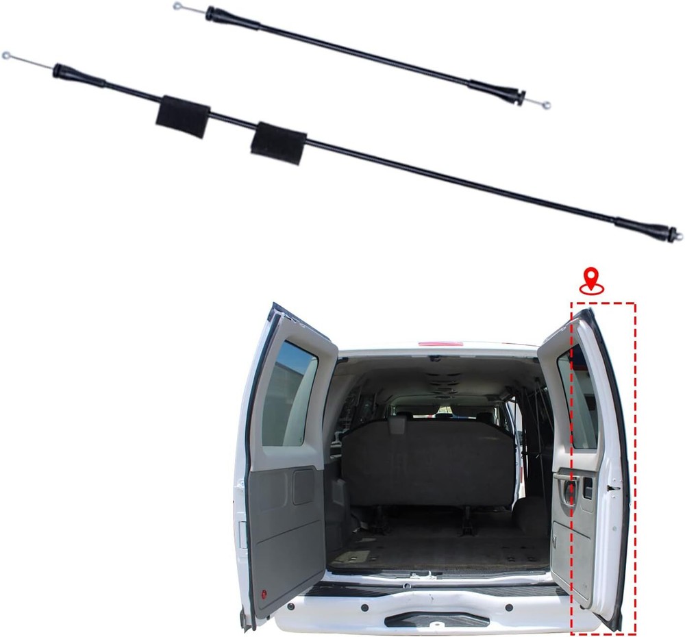 Rear Door Latch Cable Compatible for 1992-2014 E-Van Right Cables