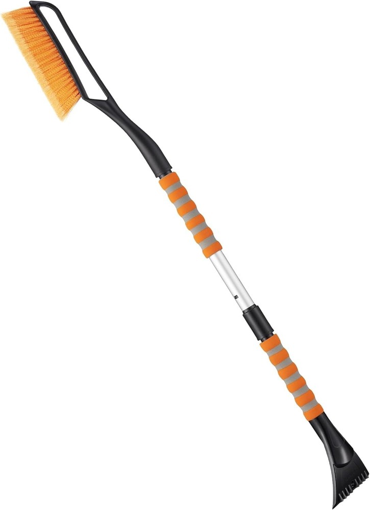 40" Ergonomic Snow Brush & Ice Scraper for Windshield - Heavy-Duty, Anti-Scratch