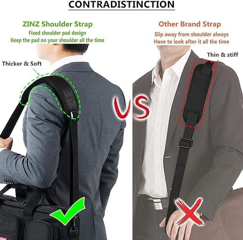 Bag Shoulder Strap, Padded Adjustable Shoulder Strap Replacement