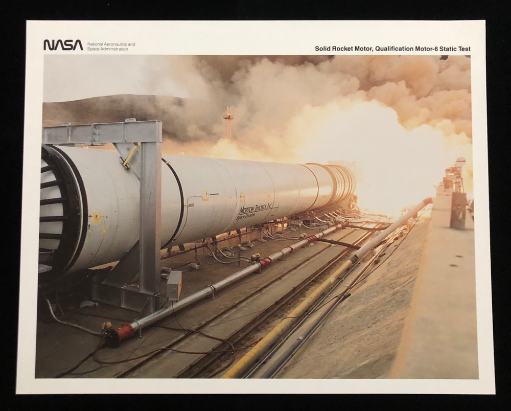SOLID ROCKET MOTOR-6 QUALIFICATION STATIC TEST NASA SPECIAL INTEREST COLOR LITHO