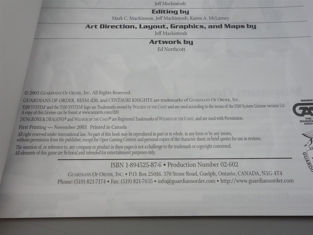 Centauri Knights - Cencor Datapad MX (d20 System, BESM Mecha)