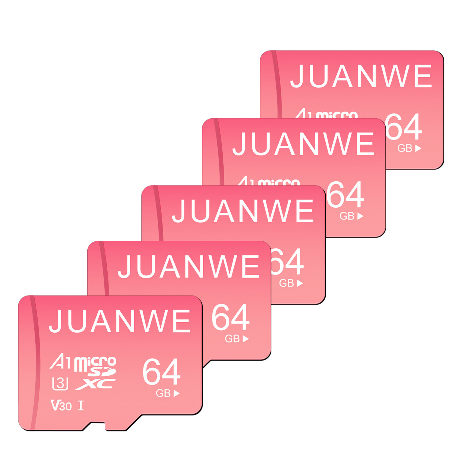 JUANWE Ultra Micro SD Card 5/10/100 PCS 64GB U3 Micro SDXC Memory Card Wholesale