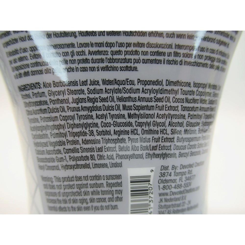 Devoted Creations DARK AF Advanced Formula Tanning Lotion Dark Bronzer 12.25 oz