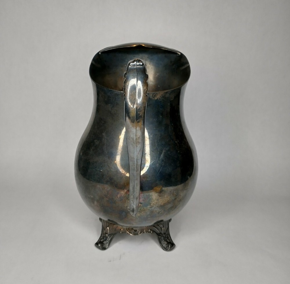 F B Rogers Silver Company Silver Pitcher Handle & Footed