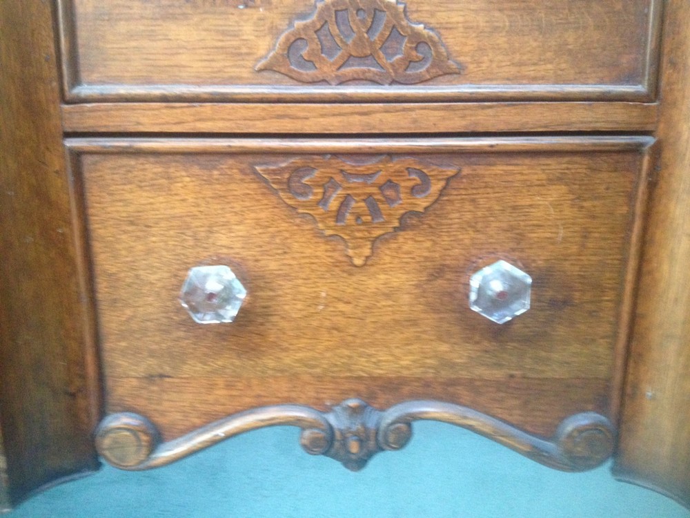 1920s Tudor style oak server/buffet