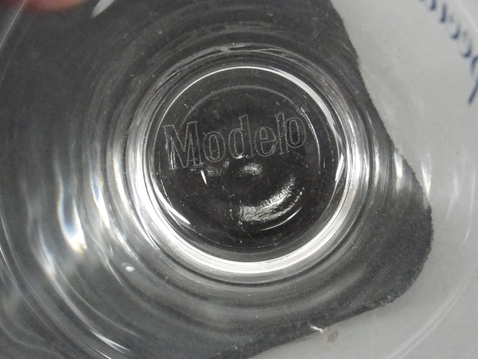 MODELO ESPECIAL CERVEZA BEER 16oz PINT GLASS TUMBLER GOLD RIM BAR MANCAVE NEW