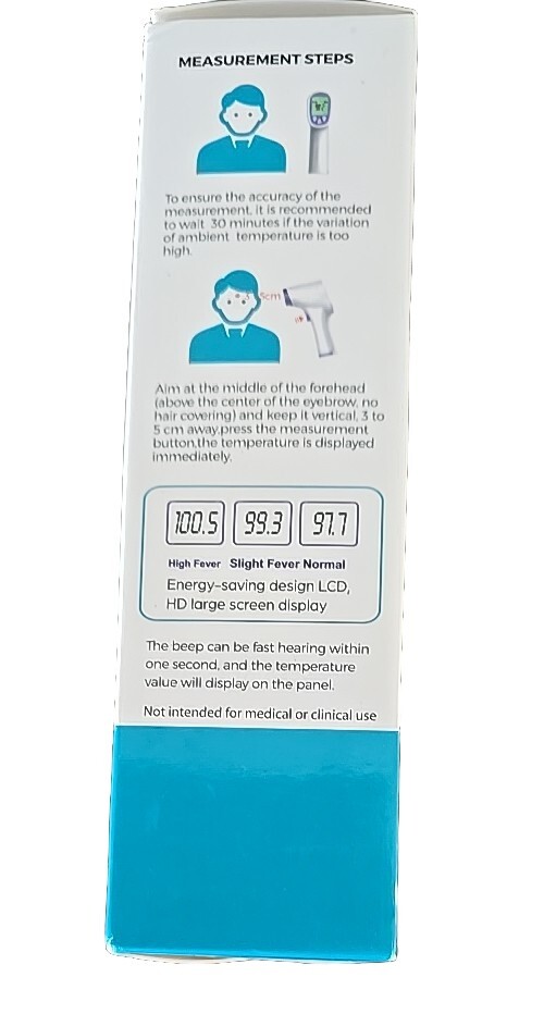 Infrared Forehead Thermometer ~ QY-EWQ-01 ~ One Button Operation ~ Memory