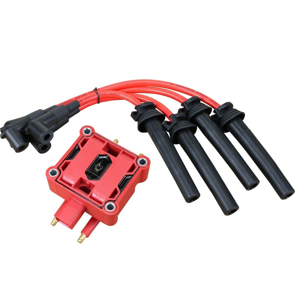 Dragon Fire Ignition Coil Pack & Spark Plug Wire 2002-2008 Mini Cooper S 1.6L L4