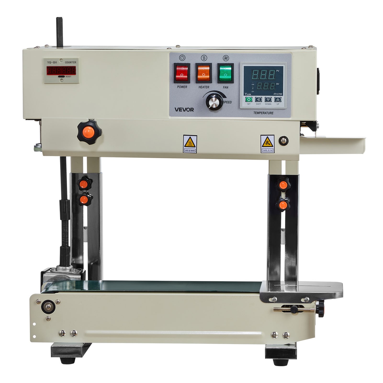 VEVOR Continuous Sealing Machine Vertical Band Sealer 0.24-0.47 in Seal Width