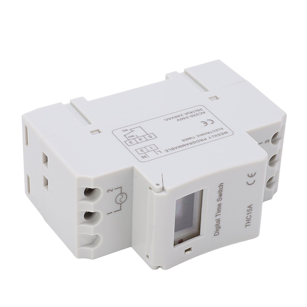 LCD Digital Timer Switch 16A Programmable Weekly Time Relay For Indoor/Outdoor