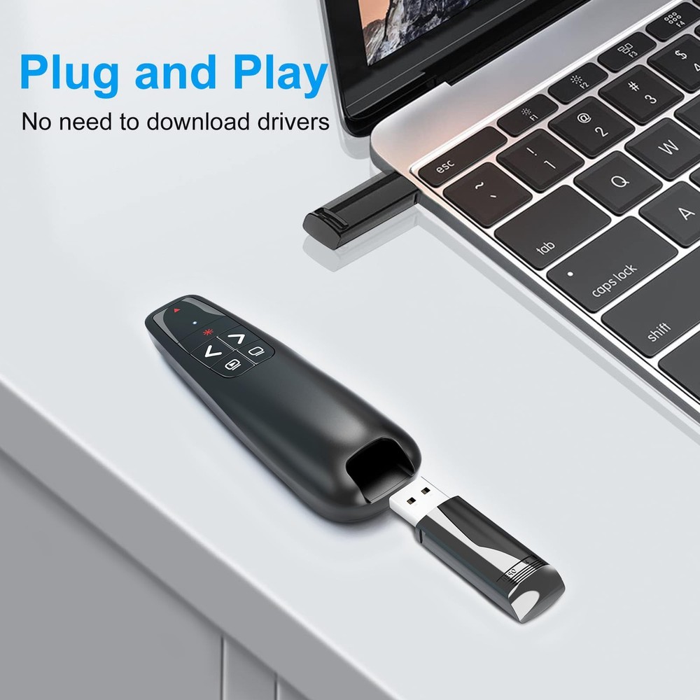 Presentation Clickers for PowerPoint, Clicker for Laptop Presentations Remote...