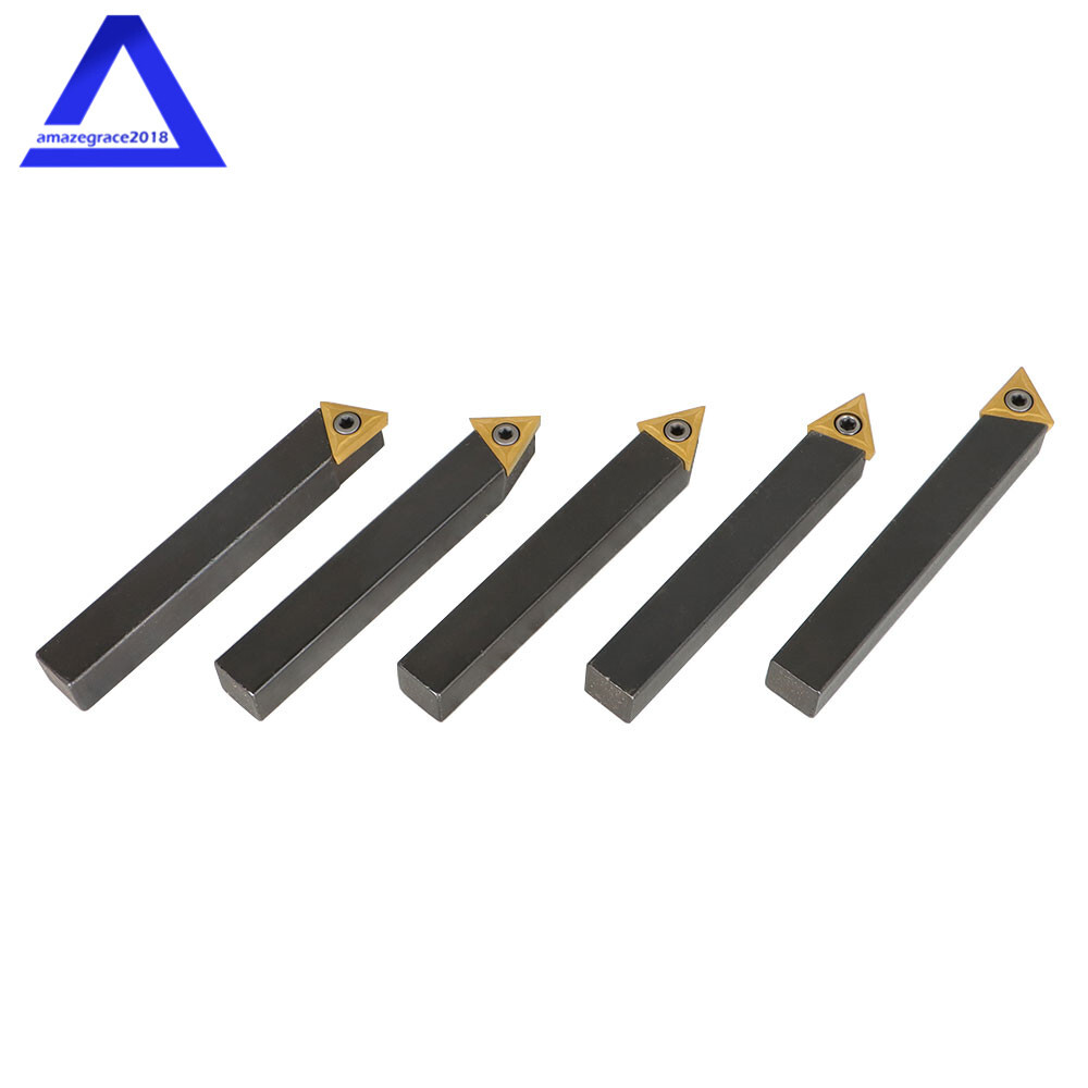 5Pcs 1/2" Indexable Carbide Insert Turning Tooling Bit Holder Set For Lathe