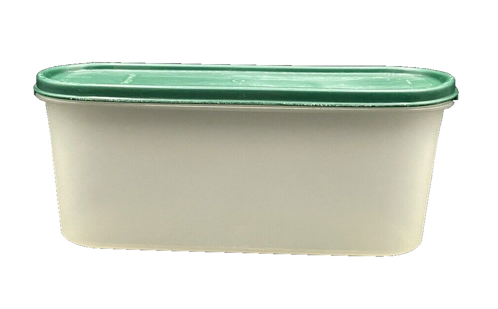 Tupperware Storage Container Green Lid #2400A-1