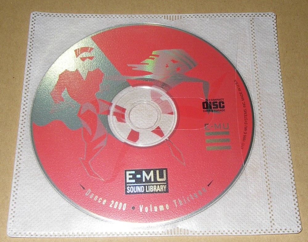 E-MU DANCE 2000 VOLUME THIRTEEN SOUND LIBRARY
