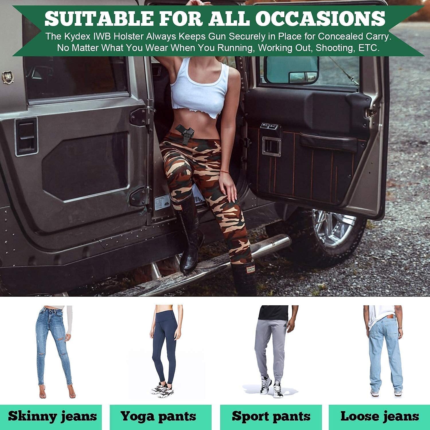 IWB KYDEX Holsters Fit Sig Sauer P365/P365 SAS/P365X/Sig Sauer P365XL Pistol