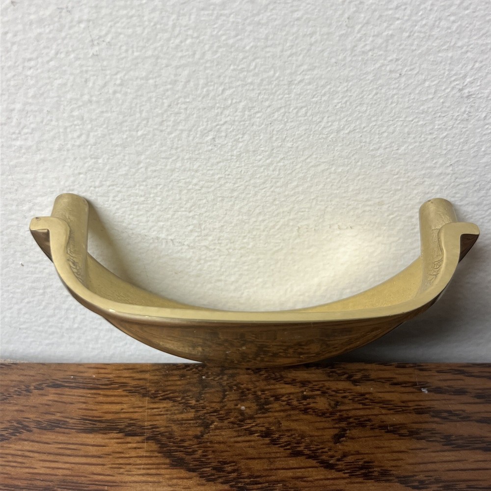 Ultra Hardware #59217 Solid Brass Drawer Pull 3” Center Polished Brass Finish