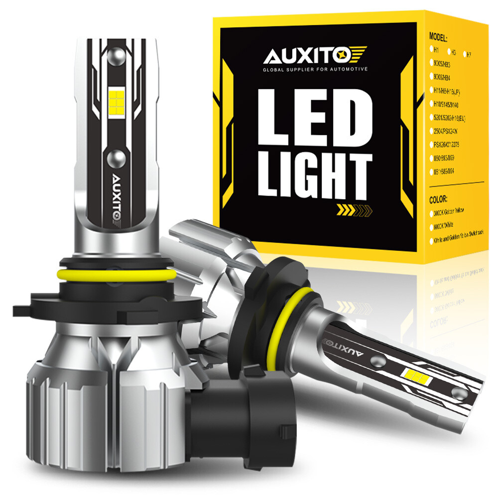AUXITO Combo 4 9005 + 9006 LED Headlight Kit Bulbs High Low Beam White 80000LM