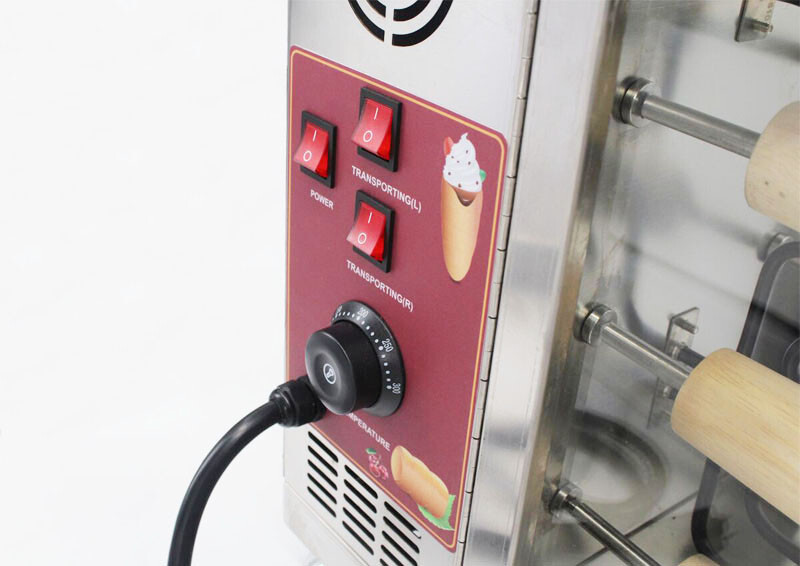 Commercial Electric 110V Ice Cream Cone Chimney Cake Roll Maker Oven Machine