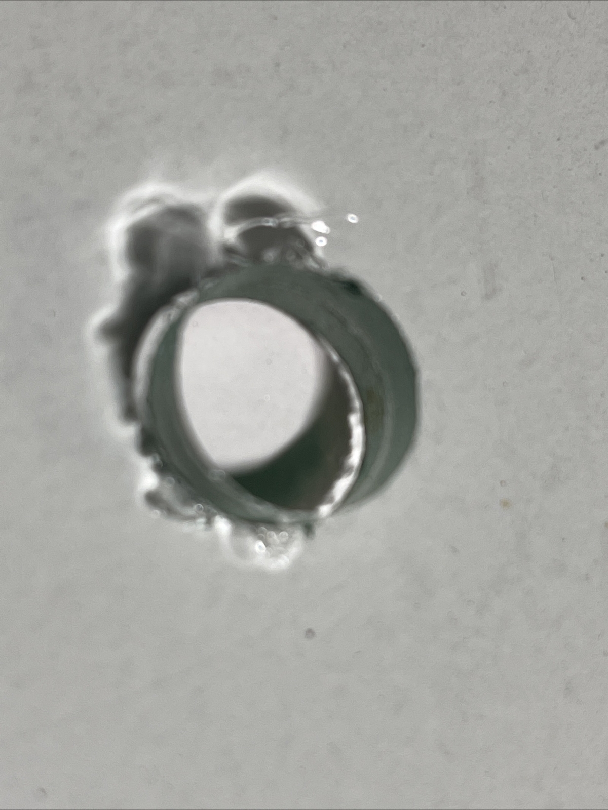 16” Clear Plate Glass Non-tempered 5/16 Thick With 9/16 Center Hole