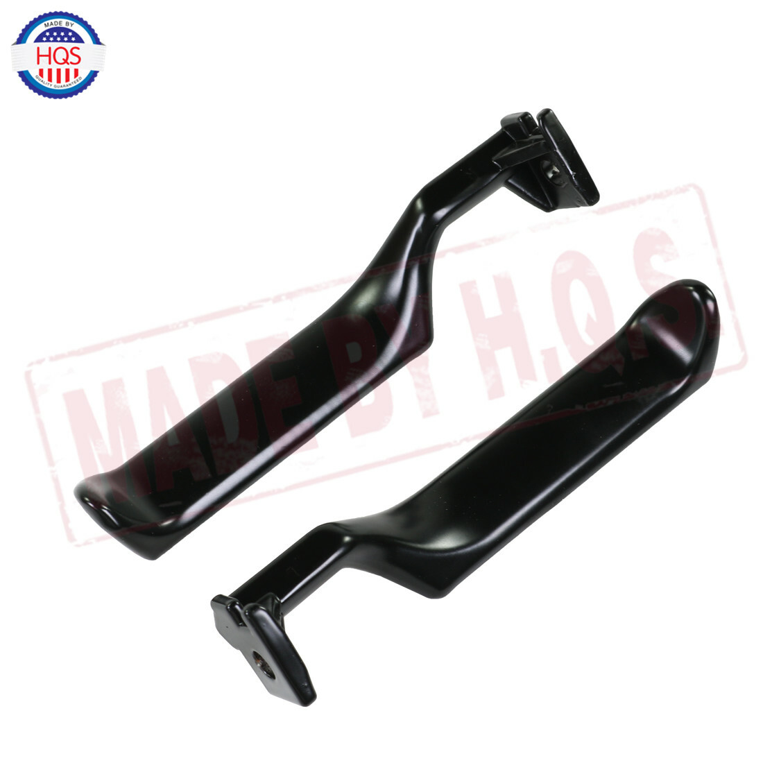 Black Metal Inside Door Handles Pair LH RH For 87-96 Ford F150 F250 F350 Truck