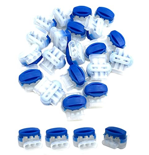 30Pcs 3 Way Wire Connectors,Waterproof Electrical 314-BOX Self-Stripping