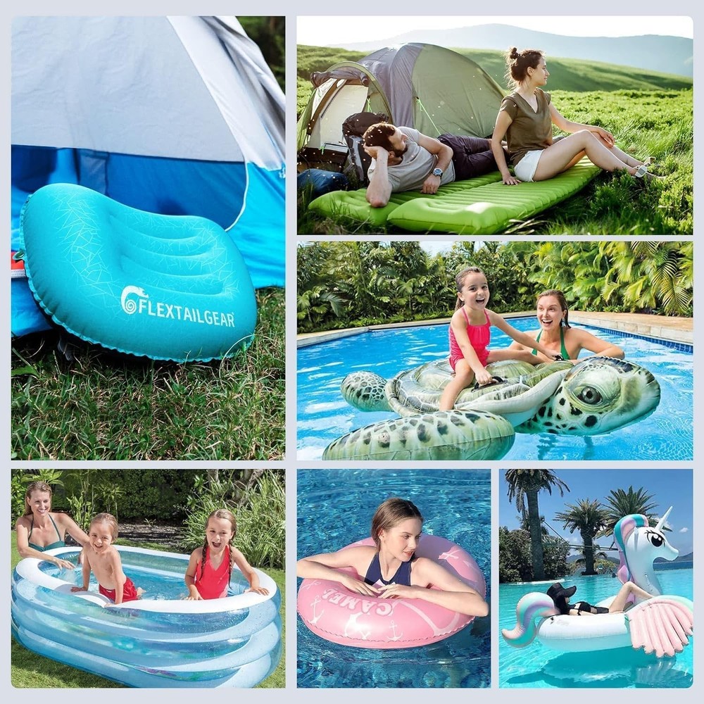 Pocket-Sized Electric Air Pump for Inflatables, Rechargeable