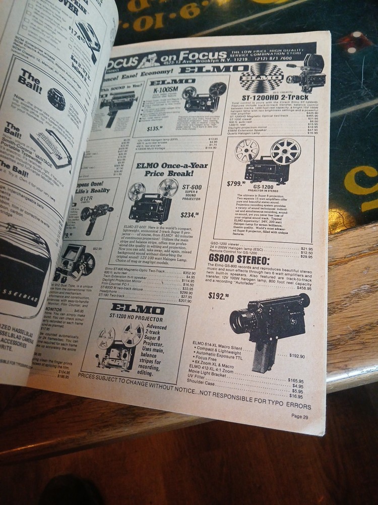 VINTAGE HONEST ABE'S FOCUS ELECTRONICS ELECTRONICS CATALOG