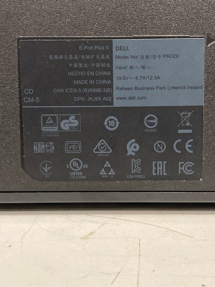 Genuine Dell PR02X E-Port Plus USB 3.0 Docking Station