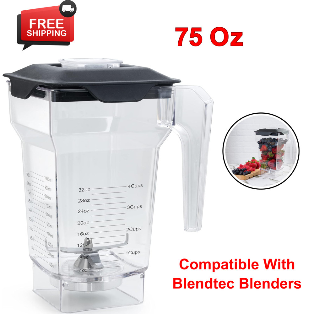 75 Oz Container Pitcher Jar For Blendtec Blenders, For Blendtec Jar Replacement