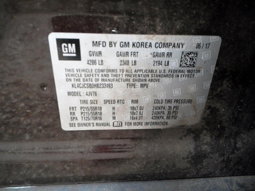 Driver Left Quarter Panel Fits 13-22 ENCORE 104859811