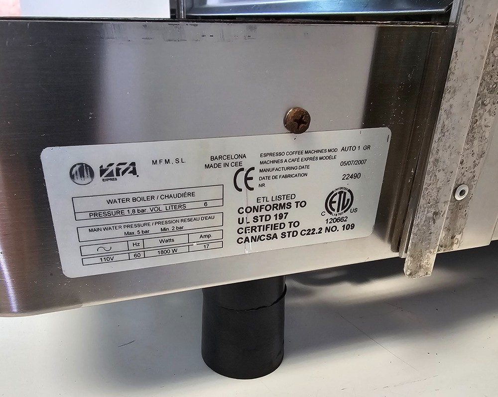 Single Head Espresso Coffee Machine