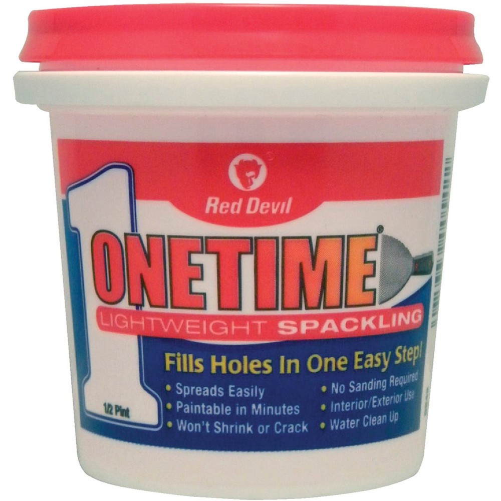 Red Devil Onetime 1/2 Pt. Lightweight Acrylic Spackling Compound 0542 Red Devil