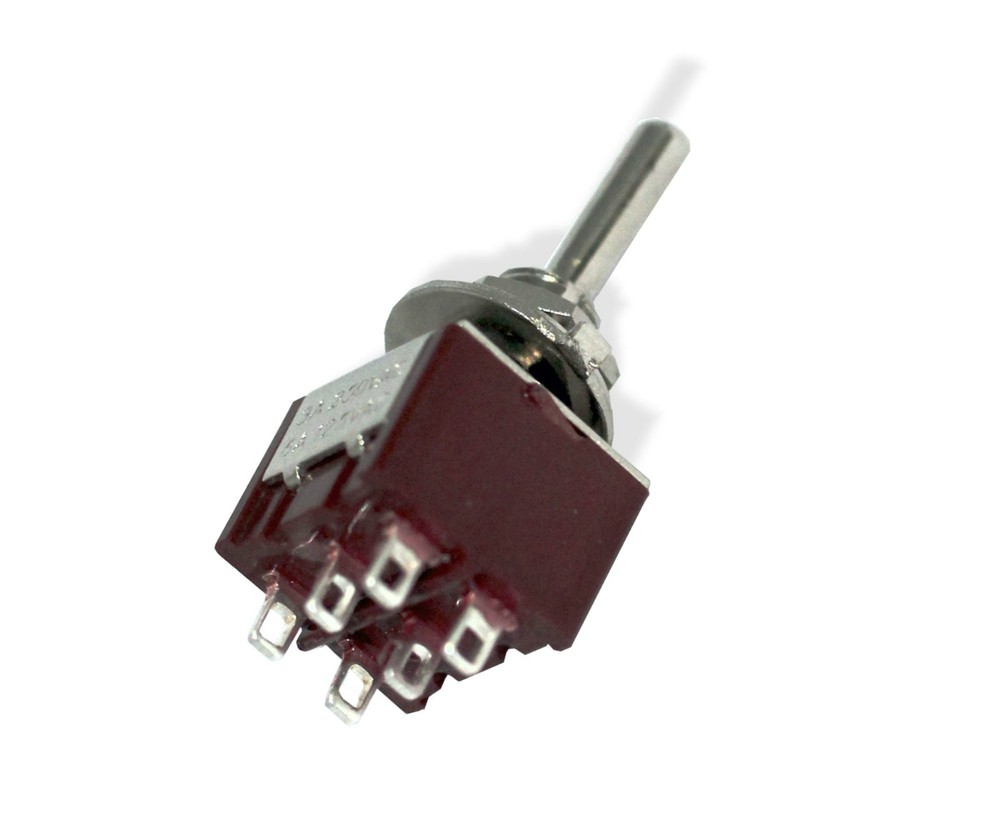 Switch Mini Toggle ON ON Nickel Knob 081392NI
