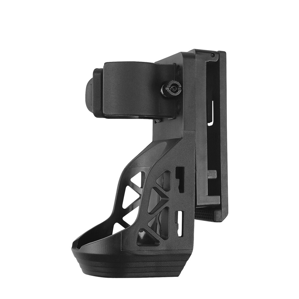 Tactical 360 Rotating Flashlight Fast Holster Lever Side Lock System Quick Case