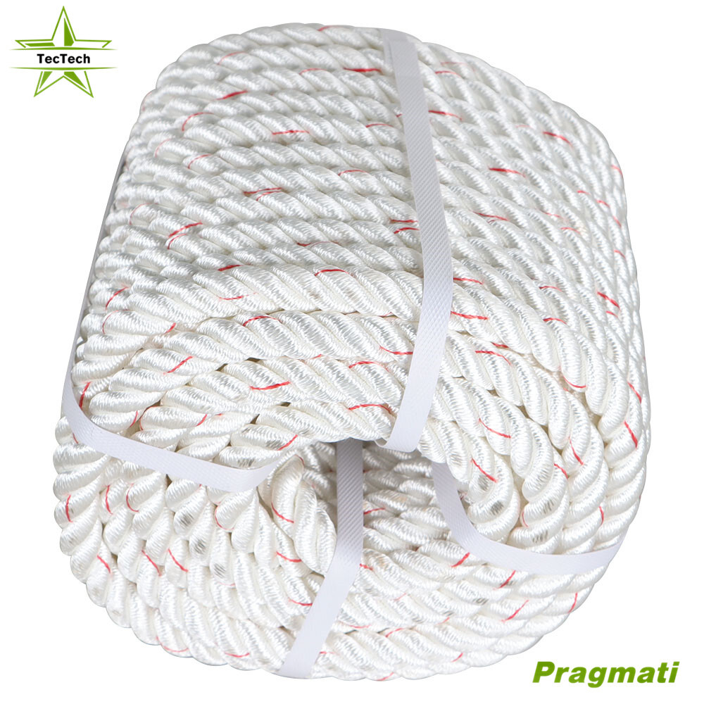 Double Braid Polyester Arborist Bull Rope Pulling Rigging Sailing Line 3/4"x100'