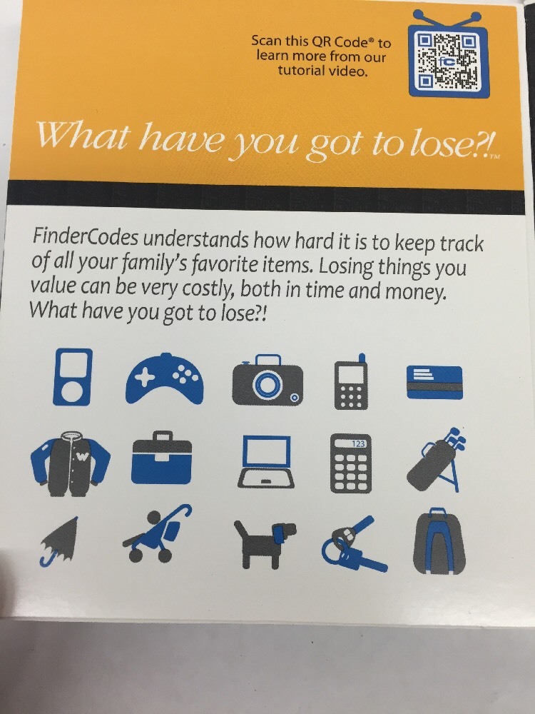FinderCodes Lost Protection System FCH101